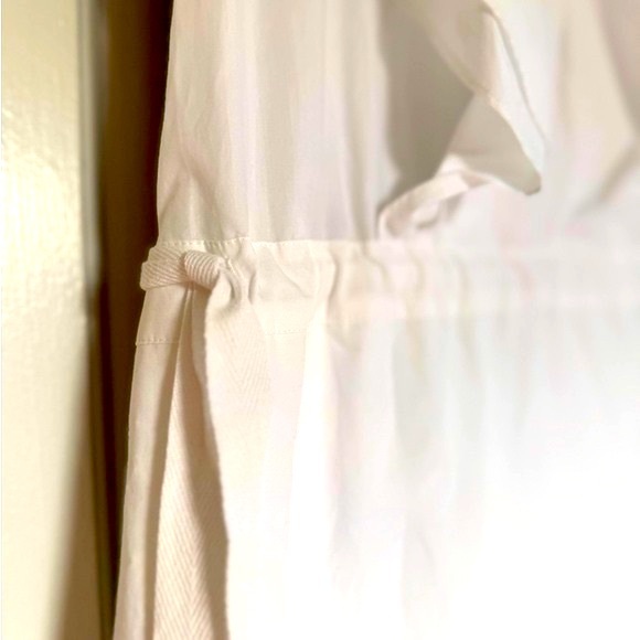 G. LABEL BY GOOP Connie Ruffle Mid-Length Dress Diner En Blanc Barbiecore - Picture 9 of 14